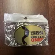 Michael Jackson Number One Metal Belt Buckle New