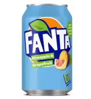 FANTA PINEAPPLE & GRAPEFRUIT CAN - 330 ML - FRUIT SODA COCA COLA COMPANY