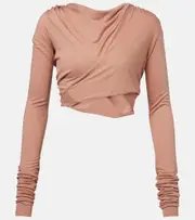 [Rick Owens] Rick Owens Jade jersey crop top AU 14 beige