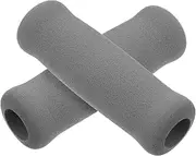 COLLBATH 2pcs Walking Aid Handle Cover Crutch Hand Grips Walking Cane Handles Replacement Handles for Folding Walker Cane Handle Cushion Stroller Walking Stick Crutch Grips Grey Sponge