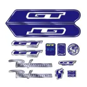 GT - 2001 Performer - blue on chrome decal set - Old school bmx