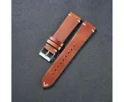 Vintage Oiled Leather Watch Straps Compatible with the Xiaomi Redmi Watch 3 Active, Lite & Youth - Brown