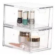 Stackable Storage Drawers Set of 2,Under Cabinet Stackable Bins and Pull out
