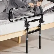 Bed Assist Rail Steel Bed Rail Adjustable Bed Railing Load 300 lb Assist Railing Portable Bed Assist Bar Medical Safety Rail