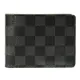 LV N62663 棋盤格MULTIPLE雙折簡約短夾(灰黑)