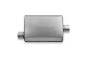 Hooker Maximum Flow Muffler 2-1/2" Offset Inlet With 2-1/2" Center Outlet