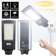 150W 936LED Solar Street Light Radar Induction Sensor Outdoor Garden Lamp+Remote