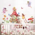 New Nursery Wall Decals Removable Fairy Wall Stickers for Kid Bedroom Decor Girl