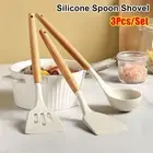 3Pcs/set Beige Cooking Turner Spatula Colander Pancakes Frying Pan