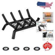 14 Inch Heavy-Duty Wood Log Grate - Efficient Indoor & Outdoor Firepit Accessory