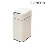 【ELPHECO】 ELPHECO 不鏽鋼雙開蓋感應垃圾桶9L ELPH9809 白色
