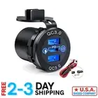 Fast-Charging Dual USB Socket PD Type C QC3.0 for Cars and RVs - Waterproof Cap