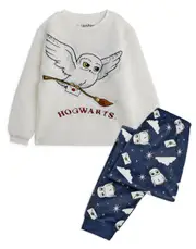 Vanilla Underground Harry Potter Girls Long Sleeve Long Leg Pyjama Set Multicoloured Hedwig 11-12 Years