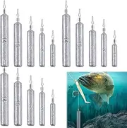 WUSJCOF 25 Piece Drop Shot Lead Set with Box, Dropshot Lead, Jig Heads, Cheburashka Lead (3.5g/5g/7g/10g/14g)