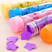 6Pcs Travel Soft Paper Soap Flower Design Tube Shape Bottle (Assorted/Random Colour)