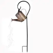 Solar LED Watering Can Fairy String Light Outdoor Garden Decor Waterfall Lamp