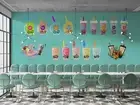 3D Bubble Tea Shop Background Wallpaper Wall Murals Removable Wallpaper 31