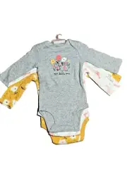 JUST ONE YOU BY CARTER'S BABY 3 PACK ONE PIECE SIZE 3 MONTHS