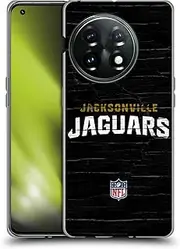 Head Case Designs Officially Licensed NFL Distressed Look Jacksonville Jaguars Logo Soft Gel Case Compatible with OnePlus 11 5G
