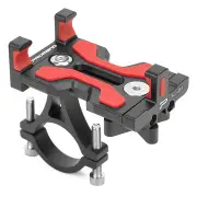 SJJ-291 Aluminium Alloy 4-6.4in Bicycle Fixed Phone Holder MTB Bike Handlebar Stand Mount for Iphone/Xiaomi/Samsung/Huawei/GPS BLACK COLOR