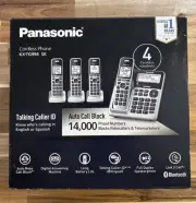 Panasonic KX-TG994 DECT 6.0 Bluetooth 4-Handset Phone Bundle New