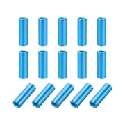 15 Pcs M3x15mm Round Aluminum Standoff Column Spacer Female Aqua Blue for DIY