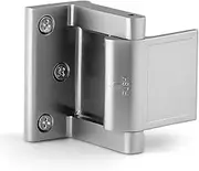 1 Pack Door Lock Reinforcer Privacy Door Latch for，Hotel Security Door Lock ，Privacy Door Latch for in-Swinging Doors Extra High Home Door Security Lock Silver