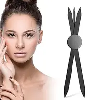 Eyebrow Ruler Stainless Steel Tattoo Eyebrow Stencil Ruler Three-Point Positioning Permanent Eyebrow Makeup Measuring Symmetrical Tool(Black) LB000249-1