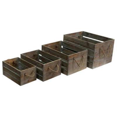 4x Willow & Silk Vinyl LP Album 40/35/30/25cm Record Wood Holder/Crates/Storage