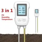 LCD Screen Soil Thermometer Digital PH Temperature Humidity Meter Soil Tester