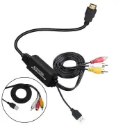 New AV HDMI RCA to HDMI Converter Adapter Composite HDMI Adapter 1080P PAL/NTSC