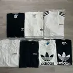 零碼 (S-XL)  ADIDAS 經典短T 大LOGO 短TEE 黑 白 CW0709 CW0710 短袖