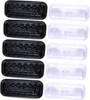 Kisangel 5 Sets 2-in-1 Plant Germination Box Hydroponic Pot Plate for Seedling on