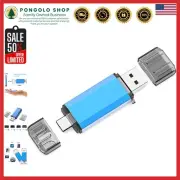 Compact 128GB USB C Flash Drive - Fast 2 in 1 Memory Stick for All Devices