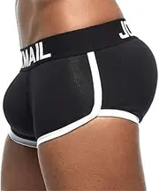 [JOCKMAIL] Mens Underwear Boxer Sexy Bulge Front + Back buttocks Double Removable Push Up Cup