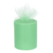 200 Yards Tulle Ribbon Rolls Netting Fabric Spools 6 Inch Mint Green