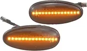 Turn Signal Lights for for Lancer 8 for Montero 3 for Pajero 3 for Outlander 1 for Delica 4 I for Miev 2X LED Dynamic Side Marker Lights Turn Signal Lamps Turn Signal Lights