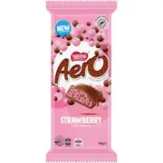Nestle Aero Strawberry Chocolate Block 118g