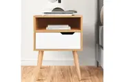 ALFORDSON Bedside Table Nightstand Side Storage Cabinet Scandinavian White