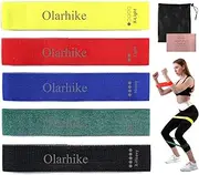 Fabric Resistance Bands for Legs and Butt, Non Slip Exercise Loop Bands Yoga, Pilates, Rehab, Fitness and Home Workout, Workout Hip Bands Strength Bands for Booty