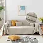 Waterproof Sofa Covers Durable Beige Sectional Couch Cover L Shape for Kids Dogs