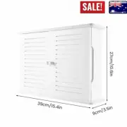 New Wood Wireless WiFi Router Storage Boxes Wall Mounted Shelf Large Bracket