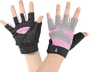 [TINAYAUE] Kids Cycling Gloves Summer Breathable UV Protection Non Slip Shockproof Half Finger Gloves for Boys Girls Riding Biking Roller Skating Sports Training