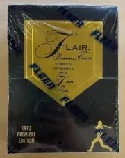 1993 Fleer FLAIR Premiere Edition MLB Baseball Hobby Box FACTORY SEALED!