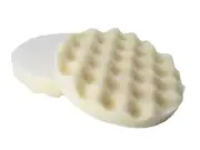 8" WHITE Foam Hook & Loop Buffing Pad – Single Sided