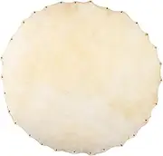 Vaguelly Durable African Drum Skin Cover Goat Leather Drum Head Musical Instrument Accessory for Djembe and Percussion