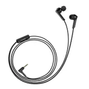 2 pair M72 Universal 3.5mm Wire Control In-ear Earphone Headphone with Mic for Mobile Phones BLACK COLOR