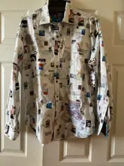Robert Graham Mens LONG BEACH Size Large