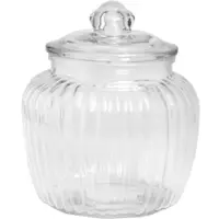 在飛比找PChome24h購物優惠-EXCELSA 菊花紋玻璃密封罐(1400ml)
