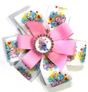 Beautiful Stitch and Angel inspired hair bow for girls.